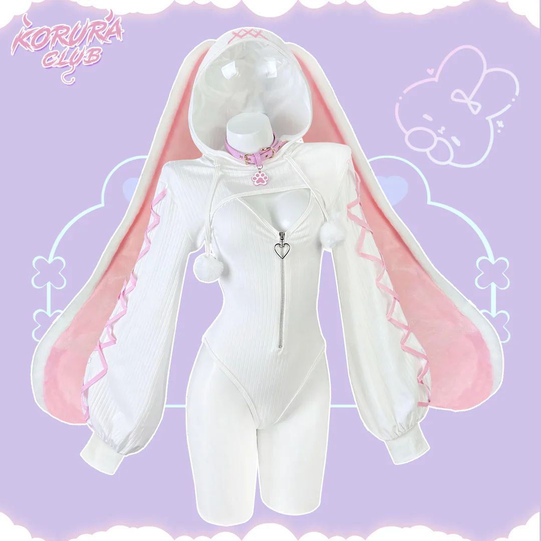 Cosplay Heart-Lock Floppy Bunny Jumpsuit KO103 - Image 7