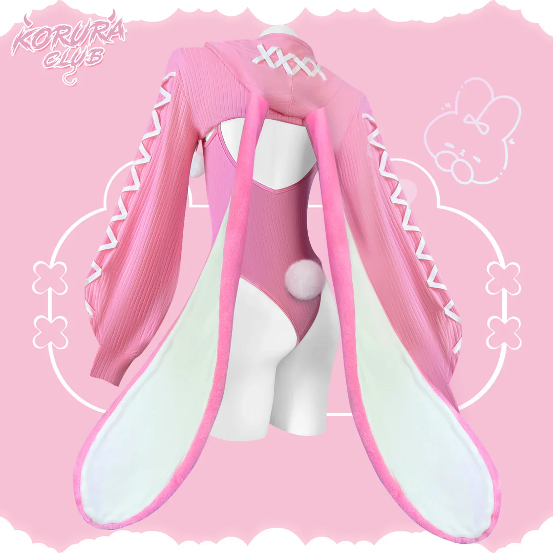 Cosplay Heart-Lock Floppy Bunny Jumpsuit KO103 - Image 8