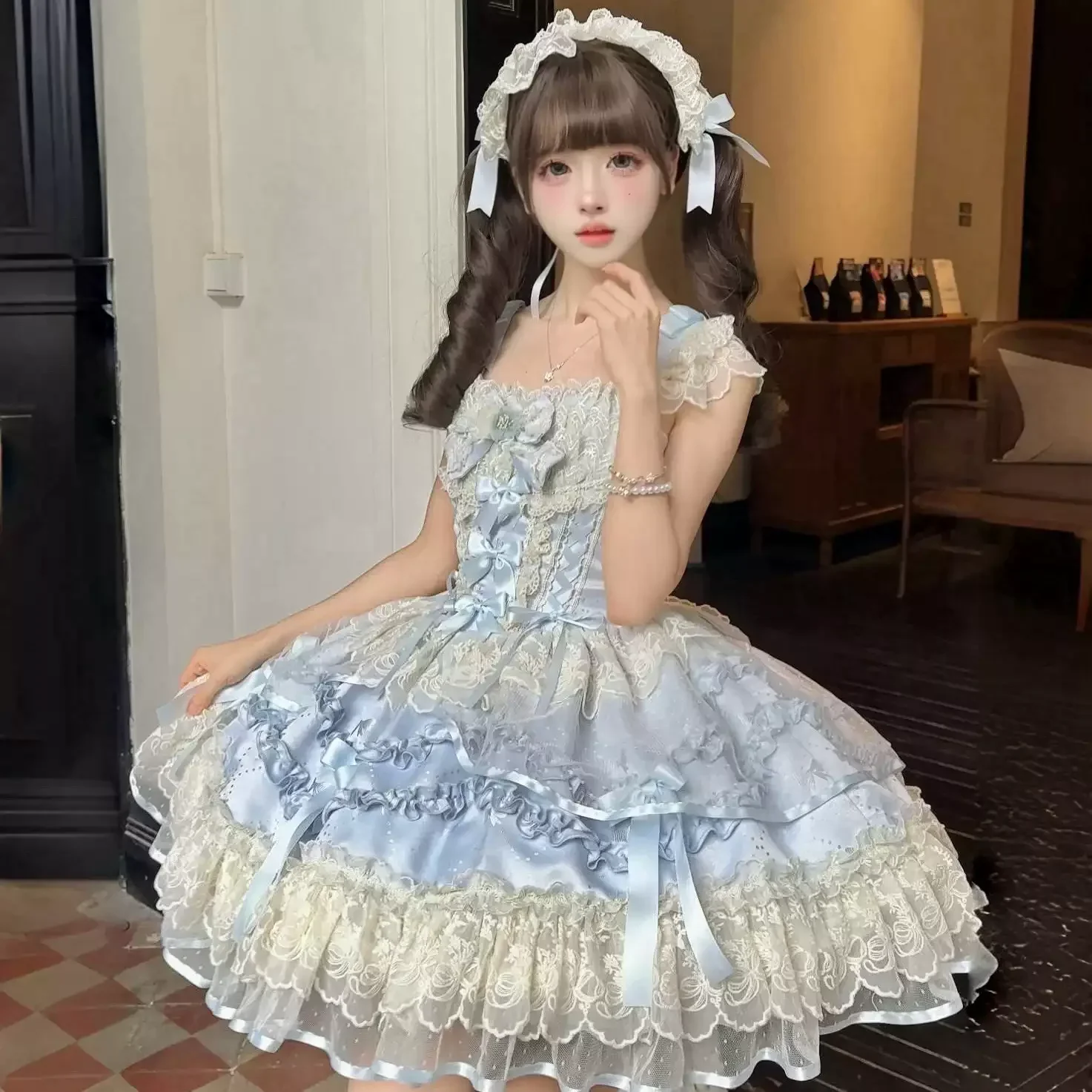 Lace ballet Lolita dress HA2978 - Image 2