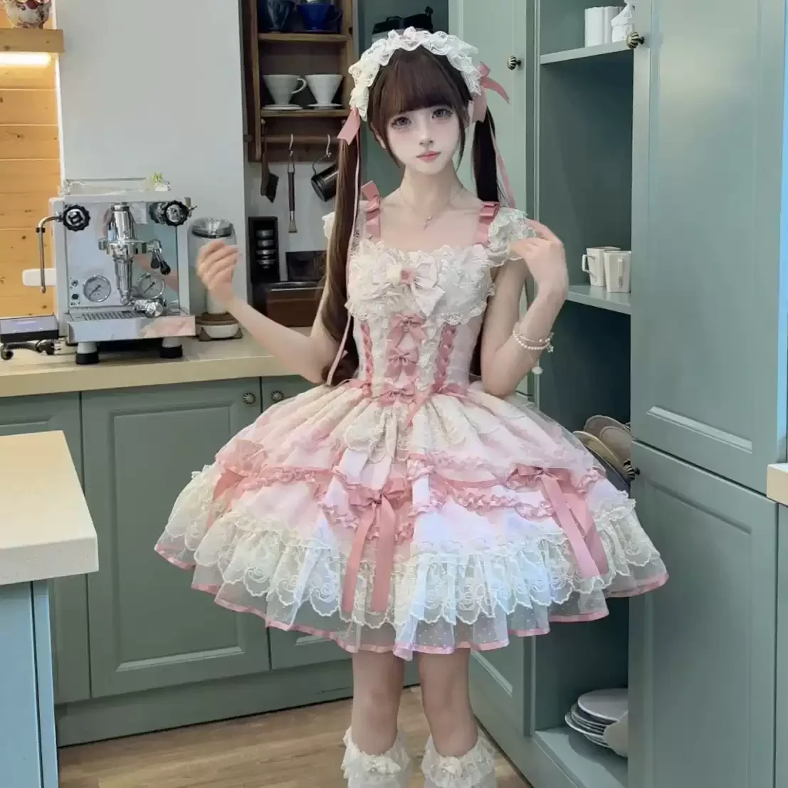Lace ballet Lolita dress HA2978 - Image 3