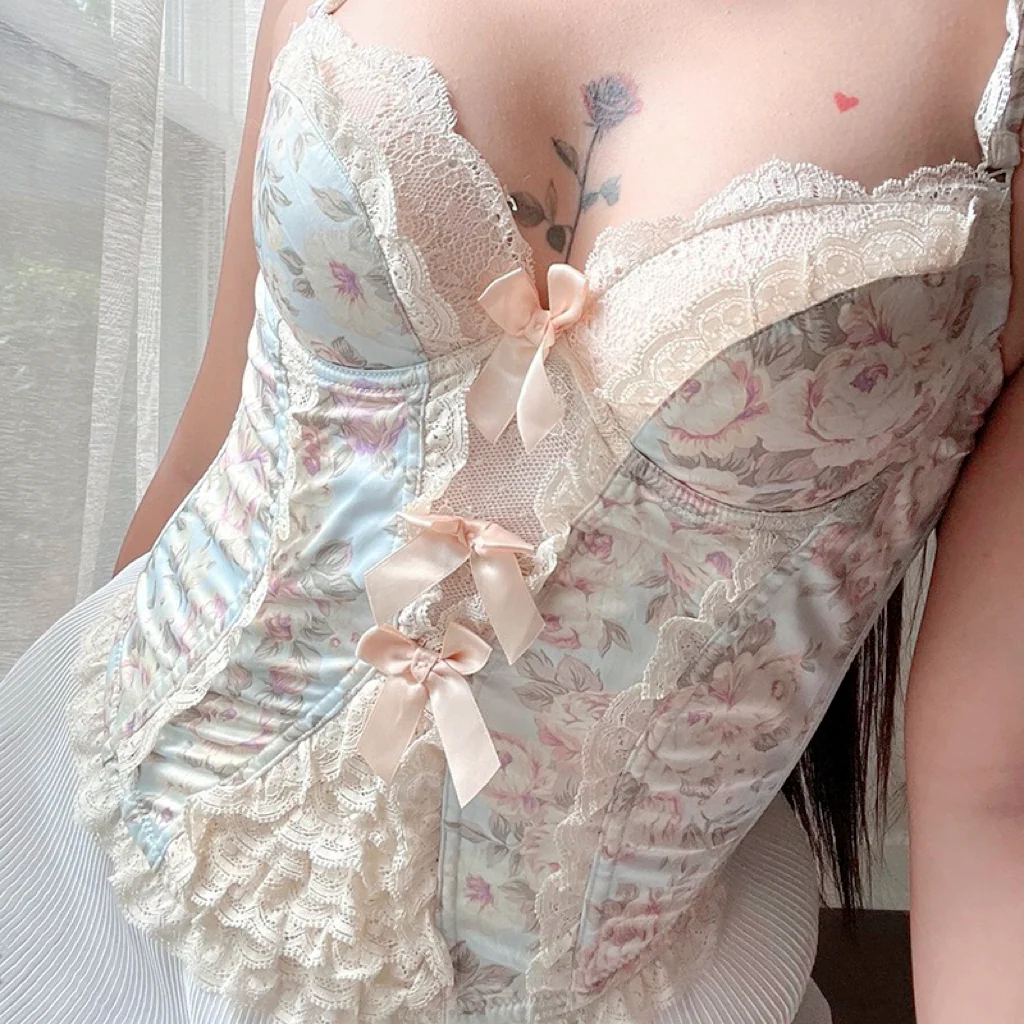 Lace bow camisole HA2465 - Image 2