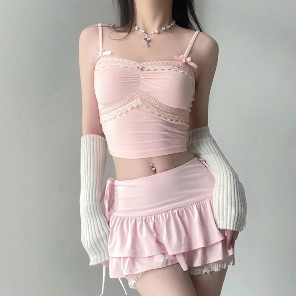 Lace bow halter top HA2363 - Image 5