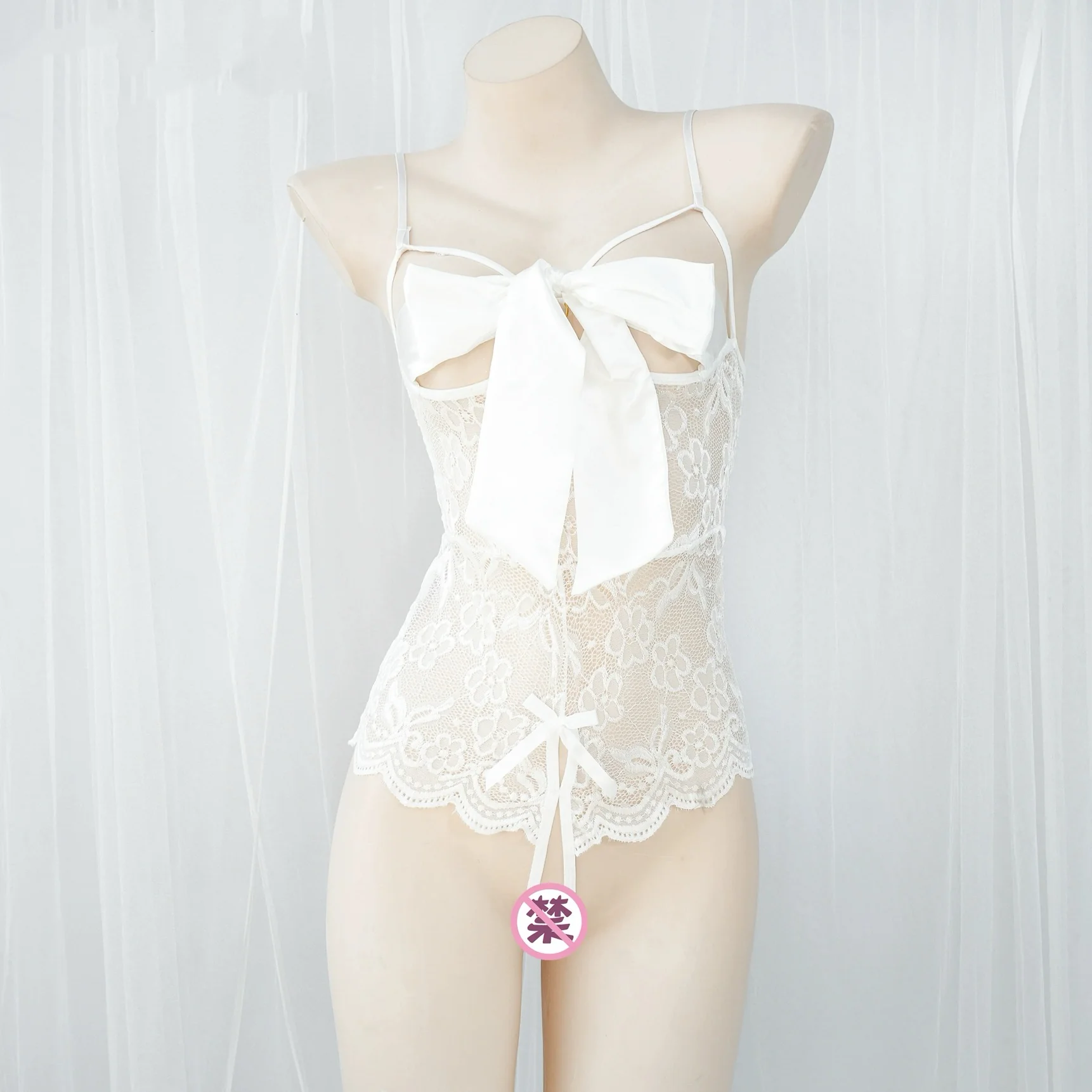 Lace bow jumpsuit HA2320 - Image 4