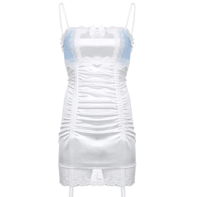 Lace Bow Pleated Dress  HA0524 - Image 6