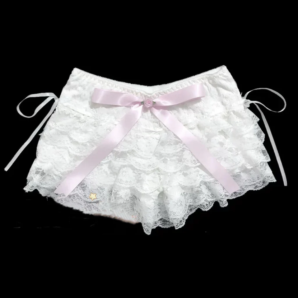 Lace bow shorts HA29754 - Image 3