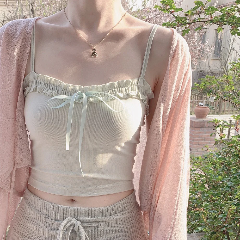 Lace bow small suspenders HA1560 - Image 5