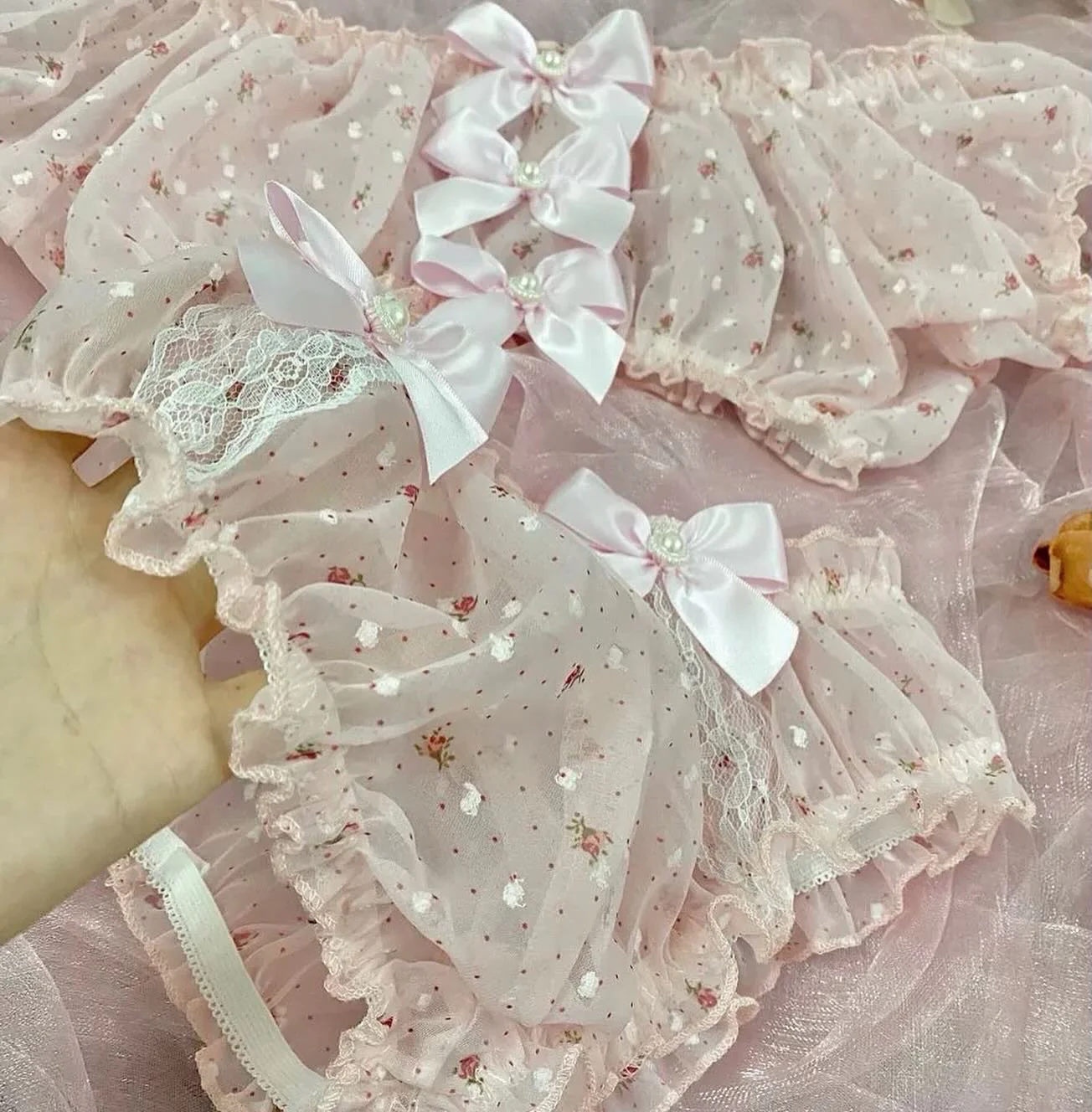 Lace bow suit HA2539 - Image 2