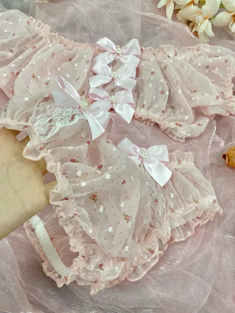 Lace bow suit HA2539 - Image 3
