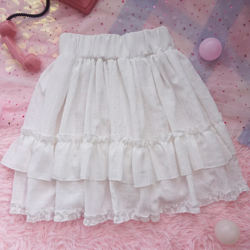 Lace cake skirt women's A-line skirt   HA0878 - Image 4