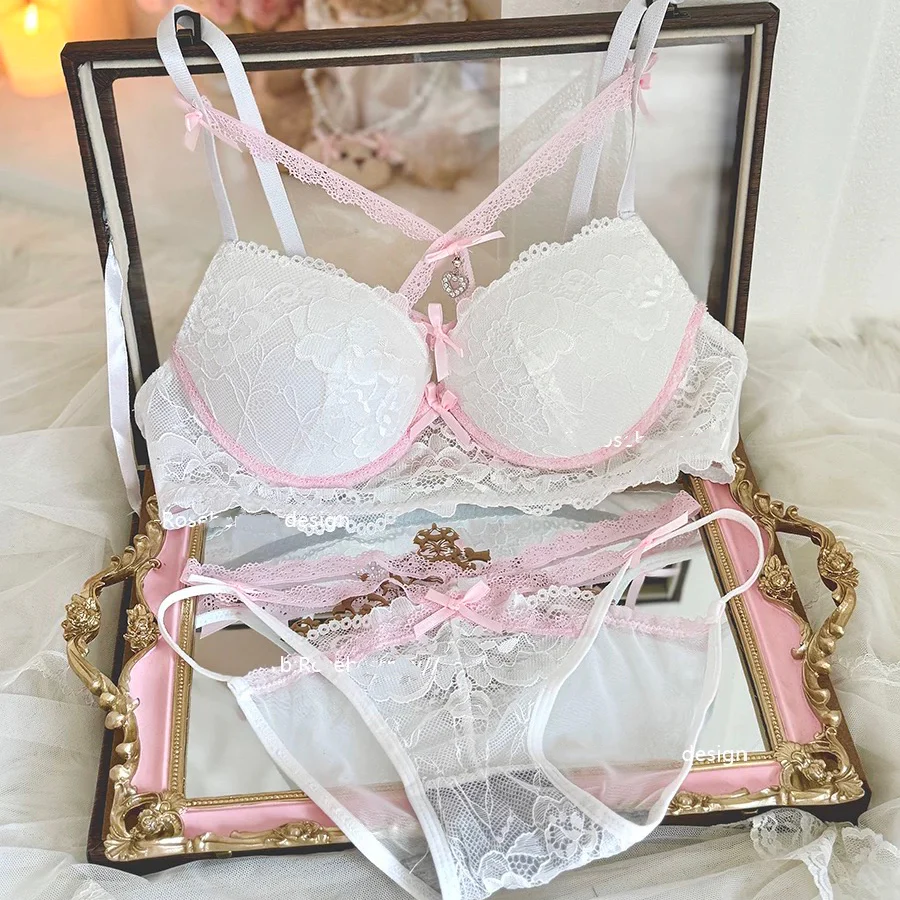 Lace cross underwear set HA2884 - Image 6