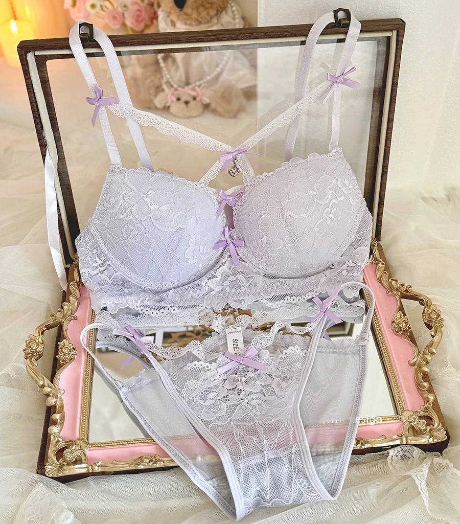 Lace cross underwear set HA2884 - Image 7