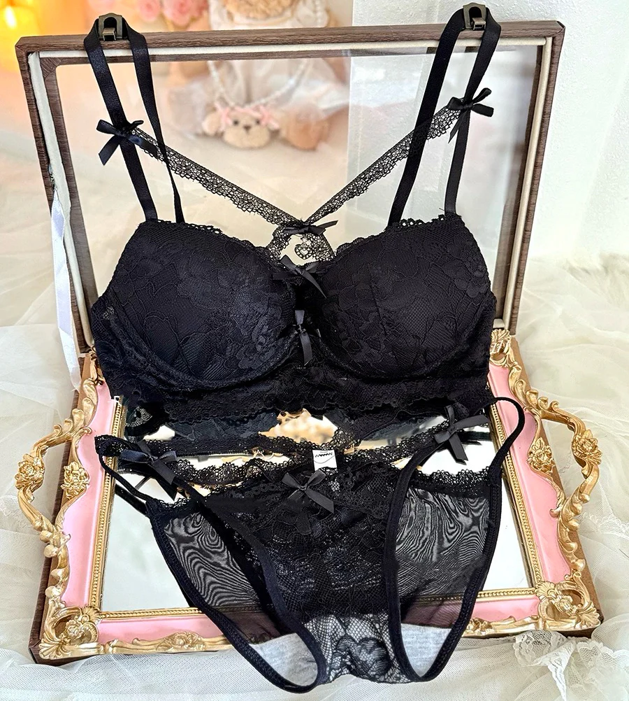Lace cross underwear set HA2884 - Image 8