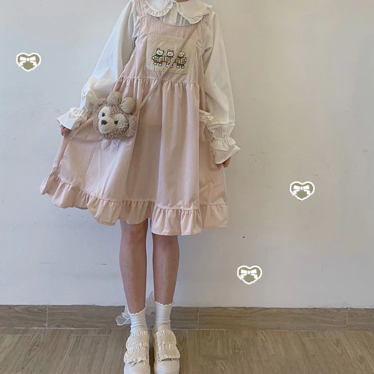 Lace cute doll skirt vest skirt   HA0829 - Image 2