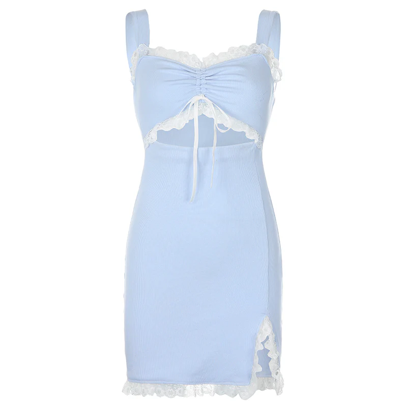 Chic blue dress HA0318 - Image 10