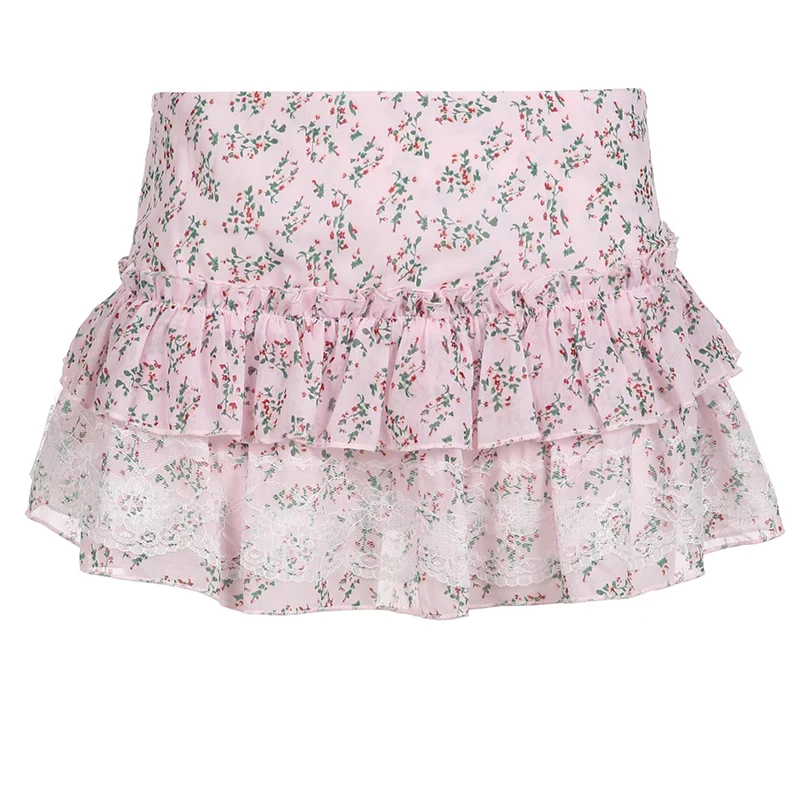 Lace floral skirt HA2352 - Image 5