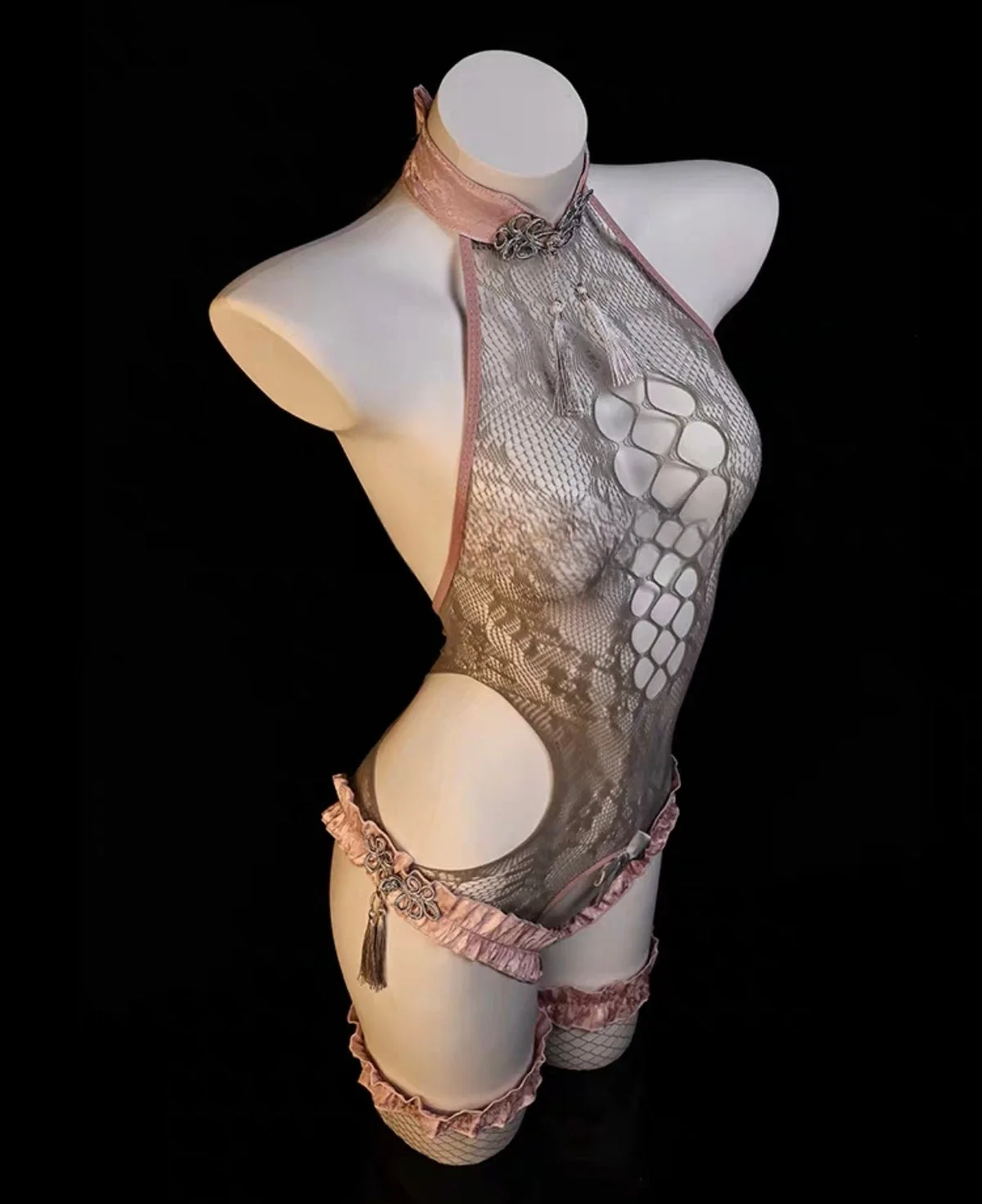 Lace Halter Bodysuit HA29706 - Image 6