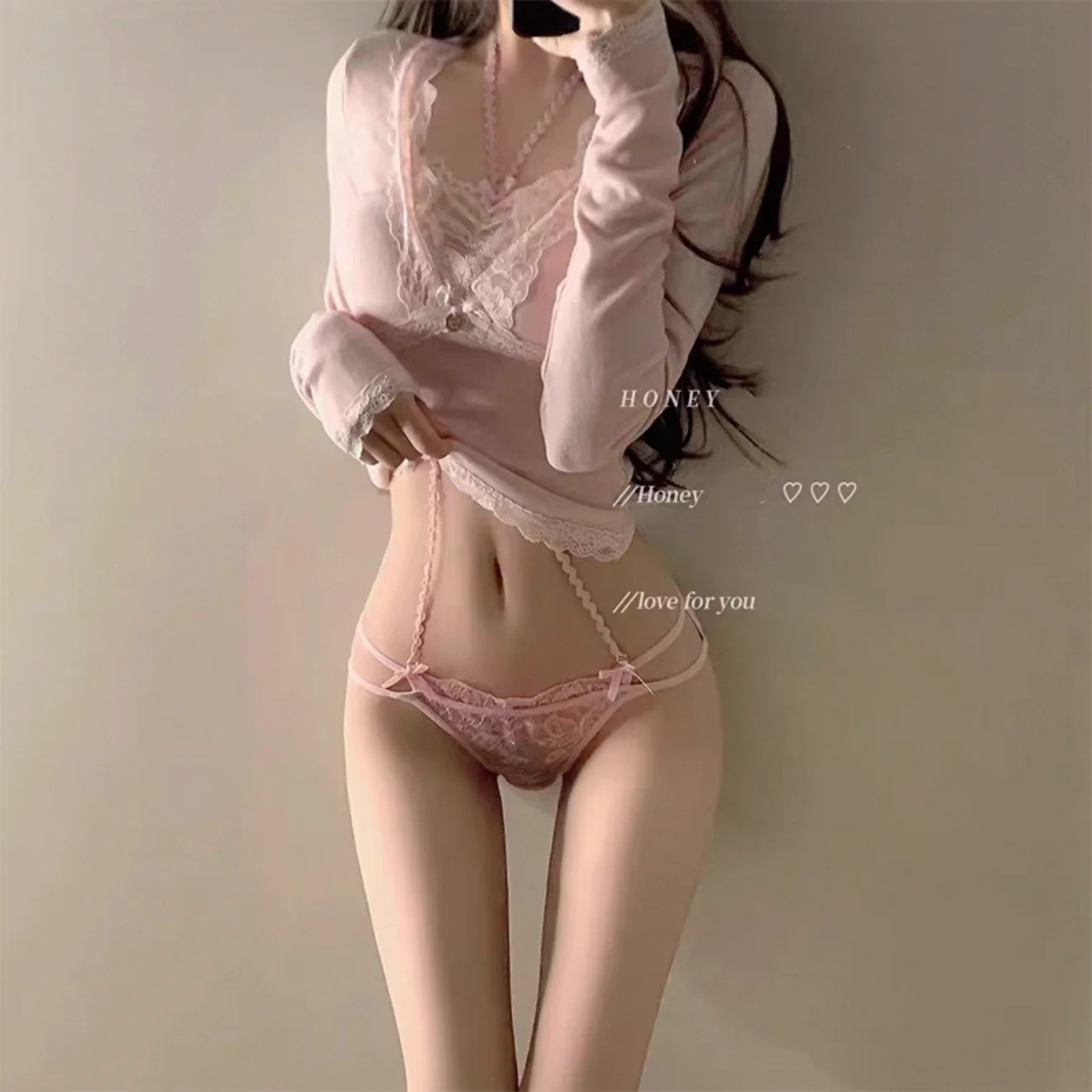Lace halter panties HA2875 - Image 9