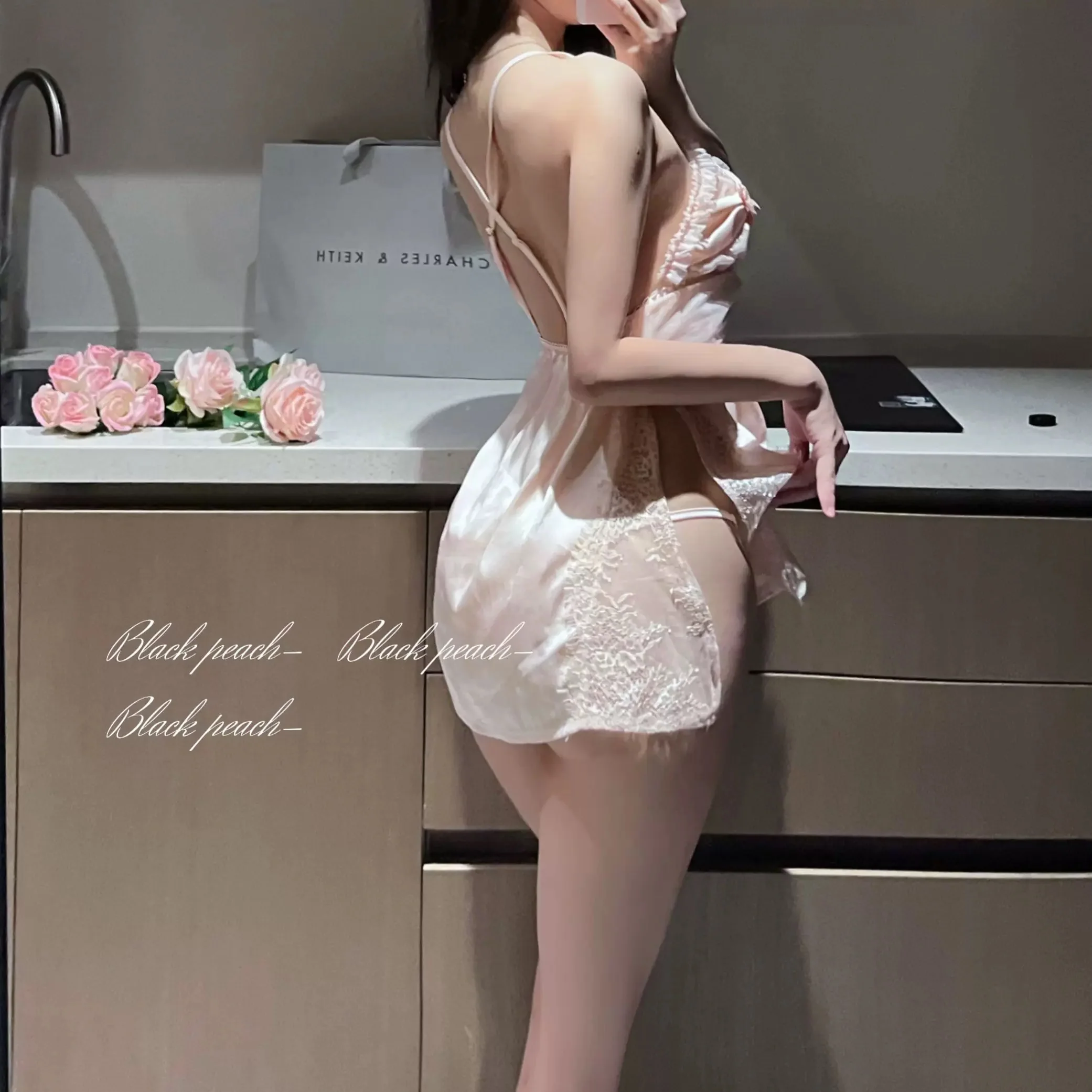 Lace suspender dress HA2608 - Image 4