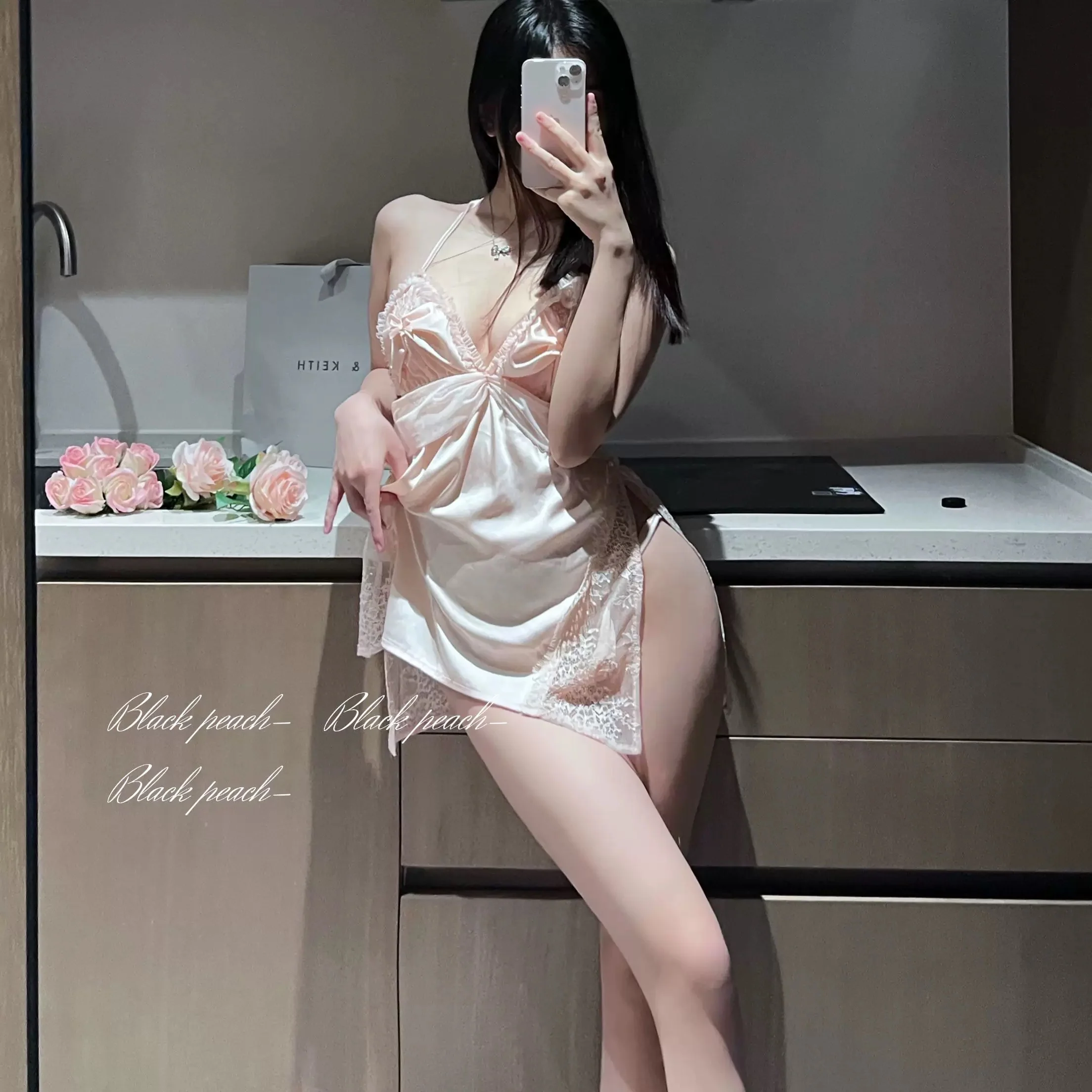 Lace suspender dress HA2608 - Image 5