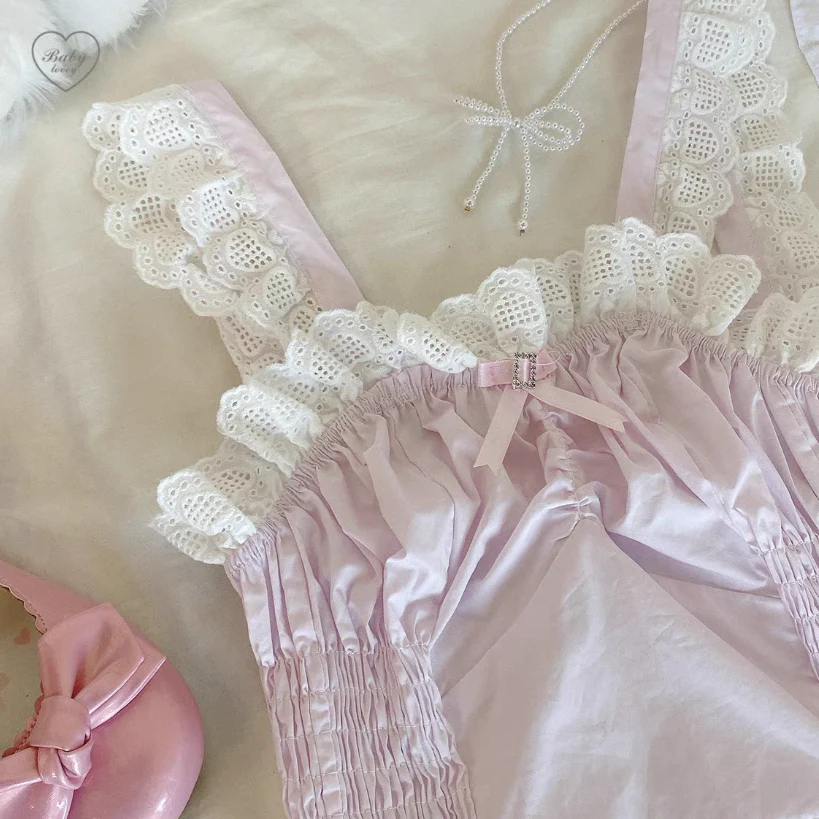 Lace Lace Light Pink Top HA0856 - Image 2