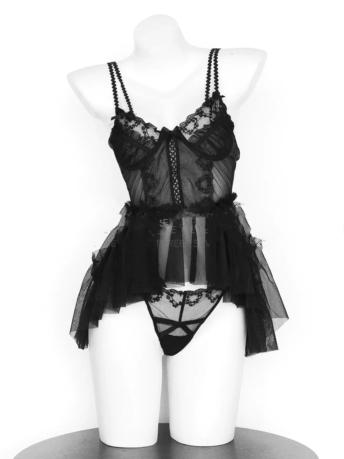 Lace mesh dress  HA2962 - Image 5