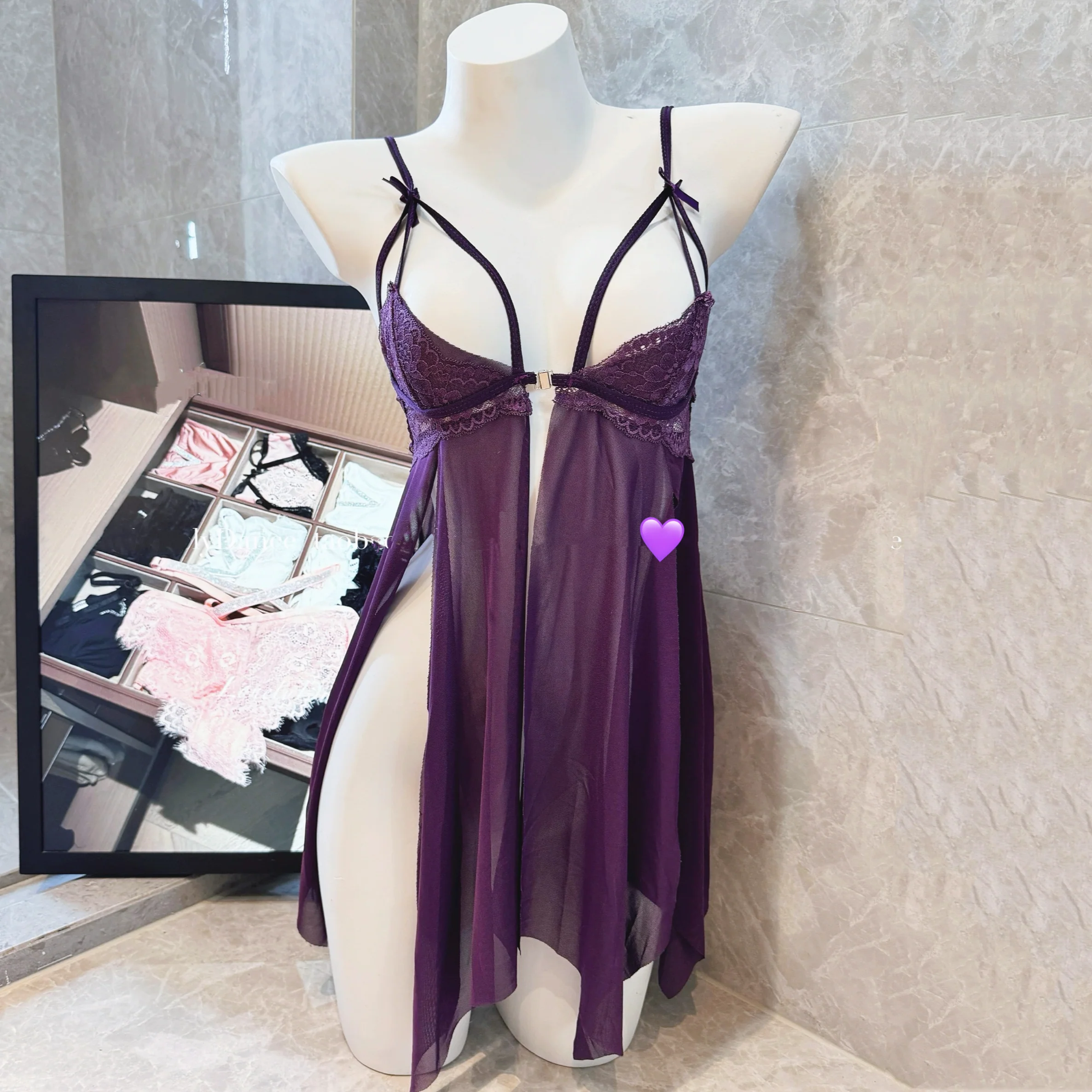 Lace mesh dress HA2998