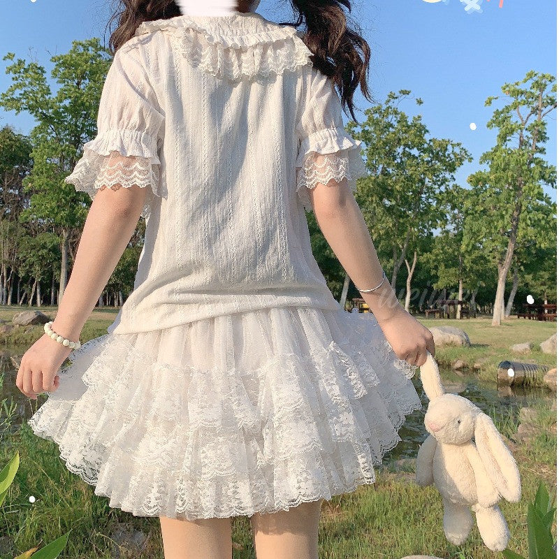 Lace Mesh Lolita Cake Dress   HA1076 - Image 4