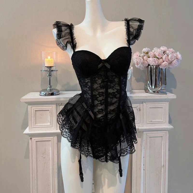 Lace mesh suit HA2319 - Image 2