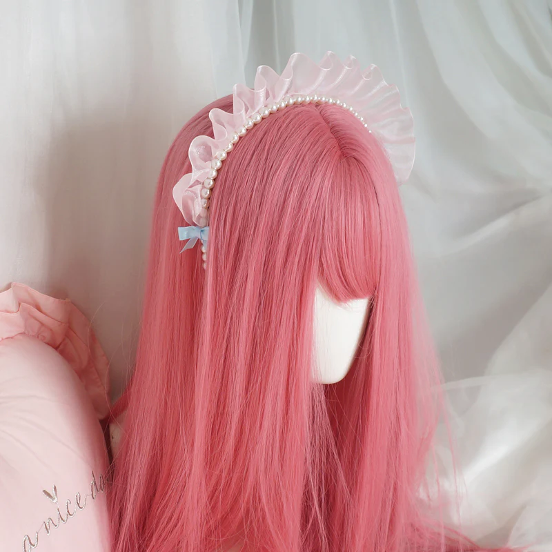 Lace Pearl Headband Headband    HA0483 - Image 4