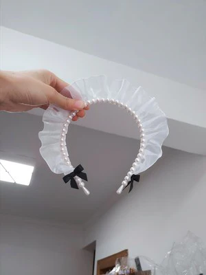 Lace Pearl Headband Headband    HA0483 - Image 8