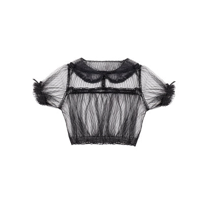 Lace pearl neckline lolita inner wear   HA1519 - Image 7