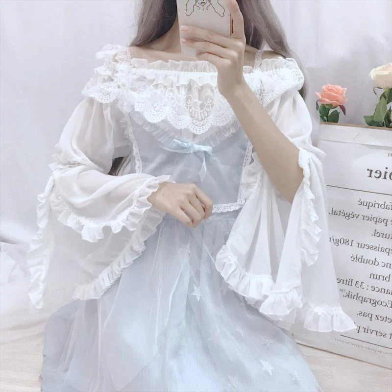 lace shirt top HA1011 - Image 2