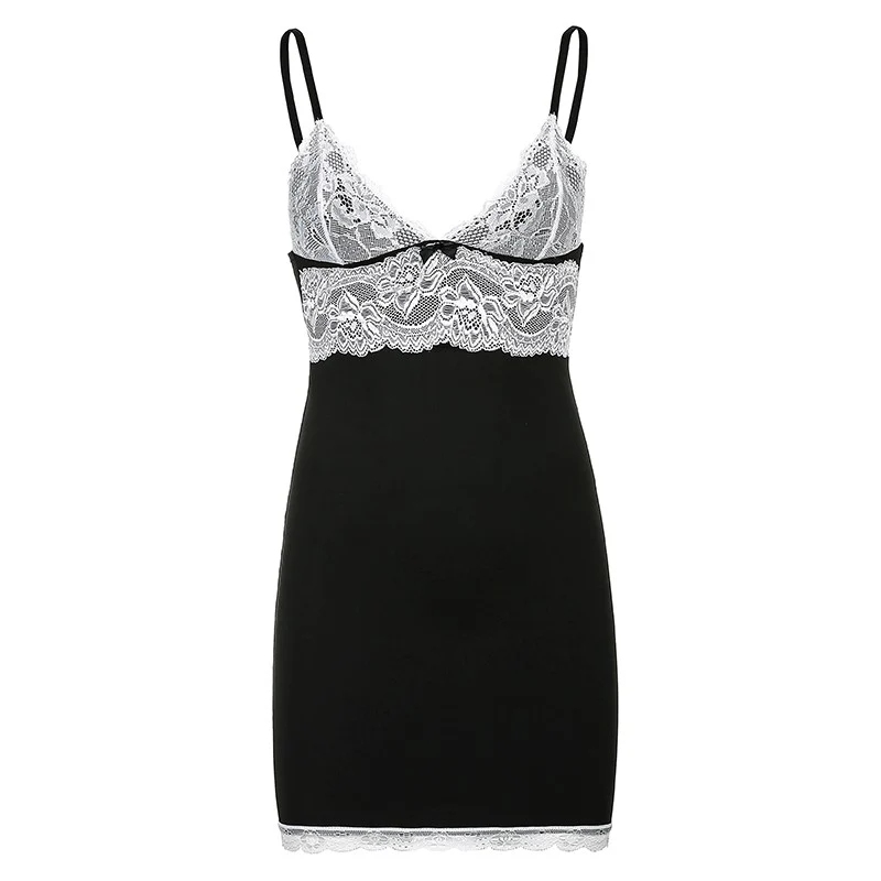 Lace strap dress   HA1689 - Image 5