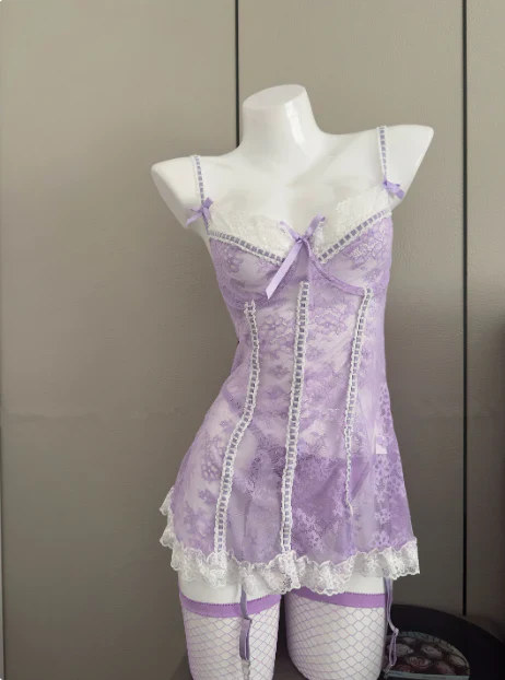 Lace Suspender Dress HA2758 - Image 4