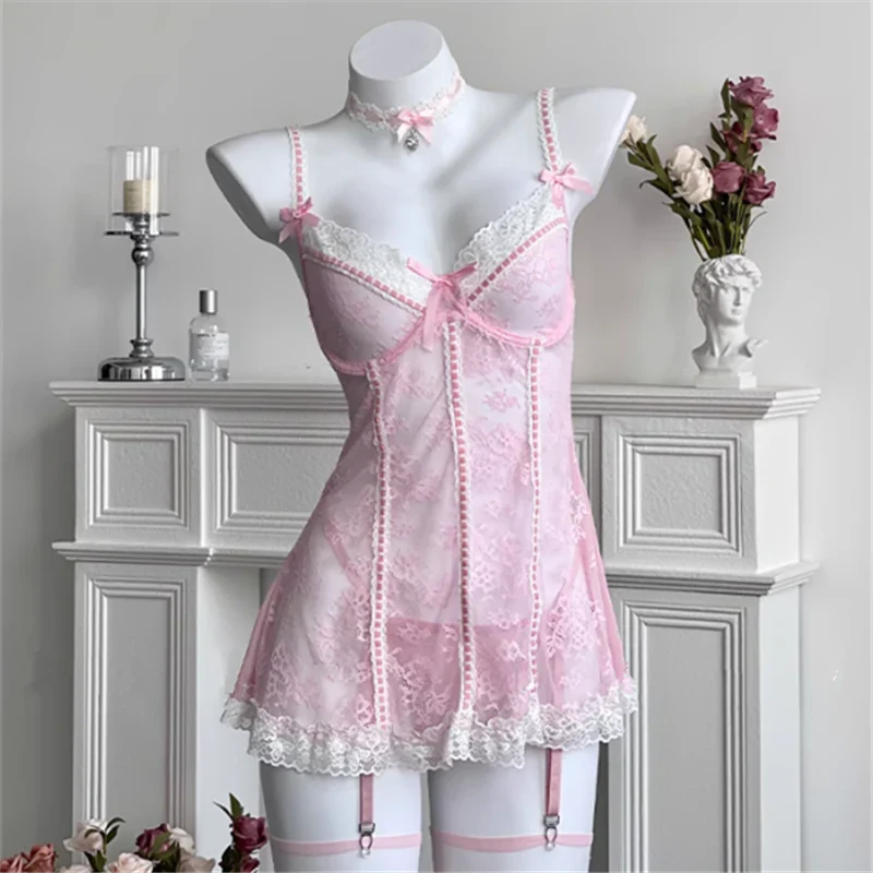 Lace Suspender Dress HA2758 - Image 5