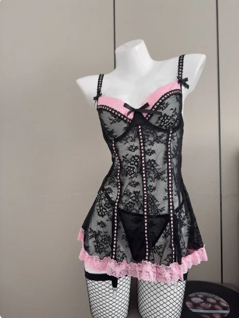 Lace Suspender Dress HA2758 - Image 6