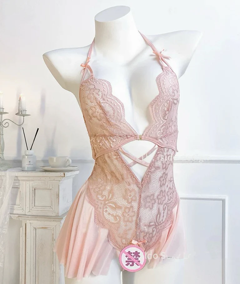 Lace suspender jumpsuit HA2905 - Image 4