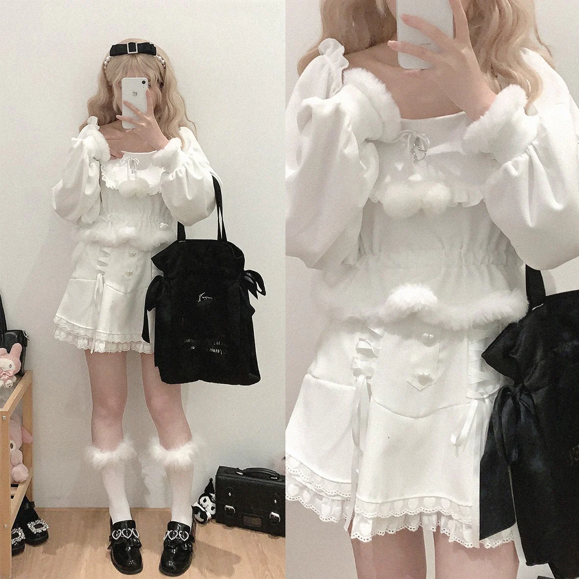 Lace Tie Heart Skirt  HA1268 - Image 3