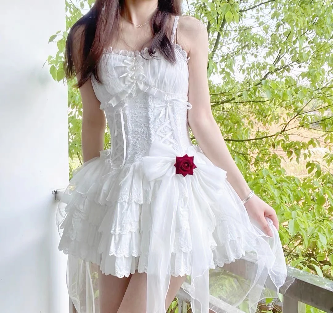 Lace up fairy princess dress HA0925 - Image 2