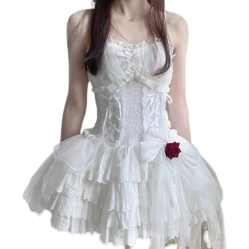 Lace up fairy princess dress HA0925 - Image 3