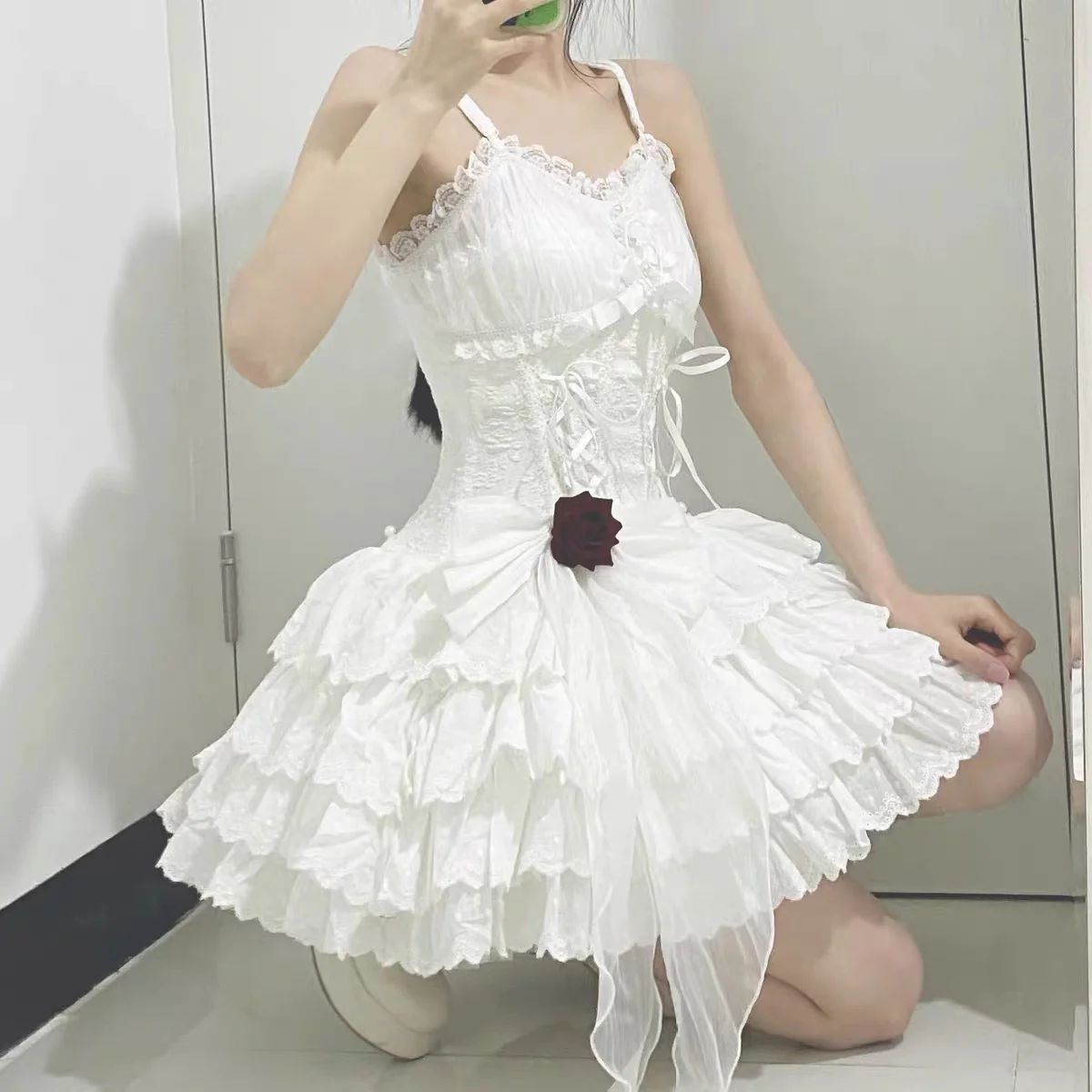 Lace up fairy princess dress HA0925 - Image 4
