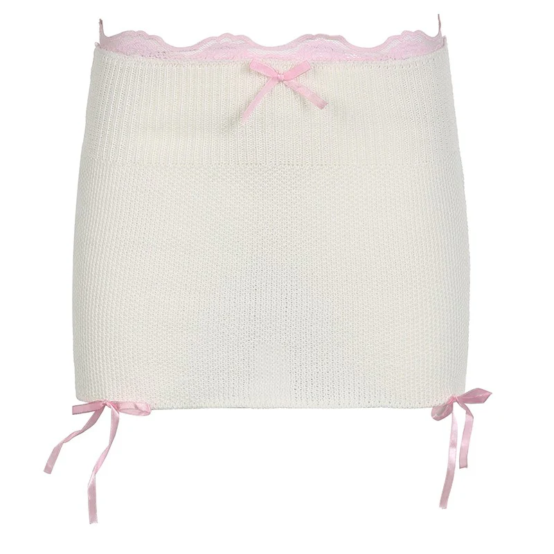 Lace wool wrap hip skirt HA2059 - Image 5