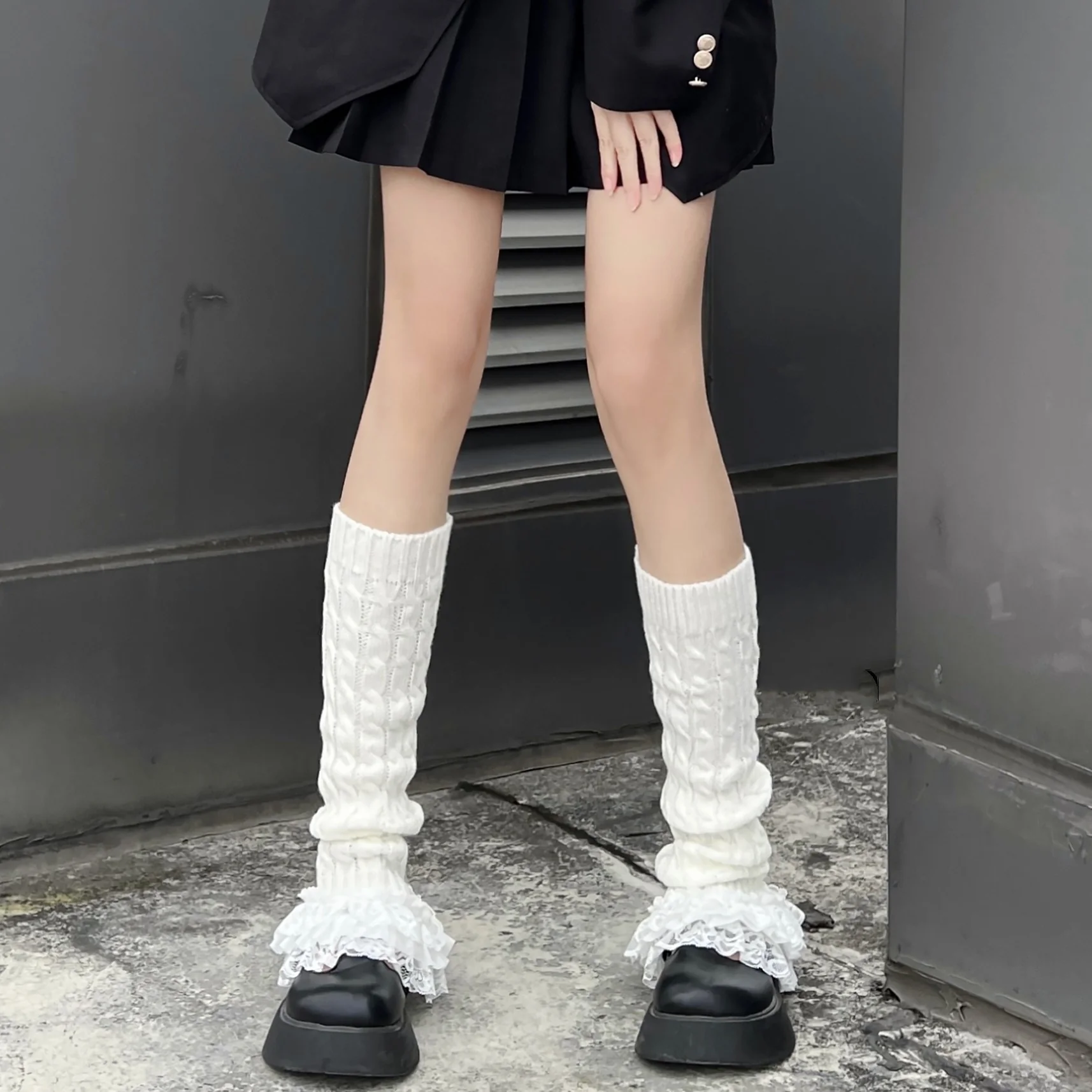 Layered lace socks   HA1415 - Image 4