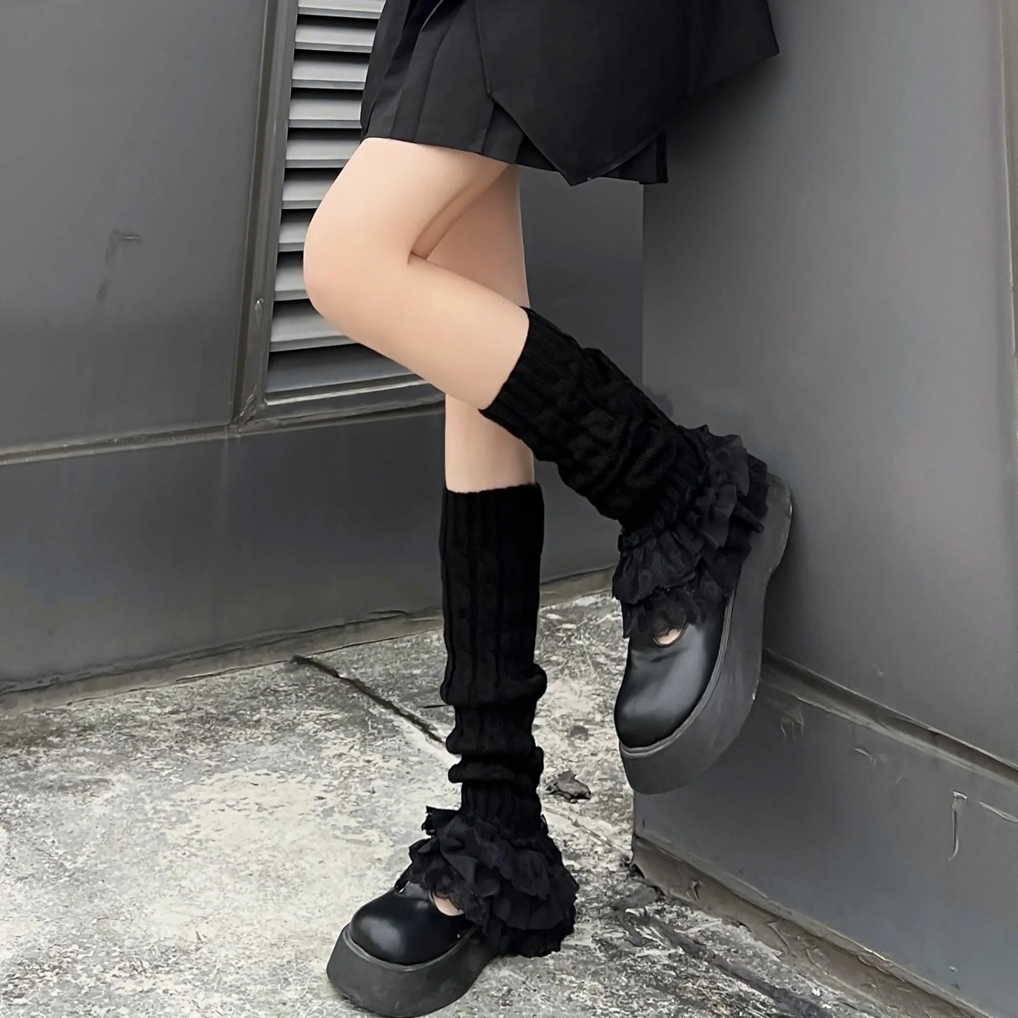 Layered lace socks   HA1415 - Image 5