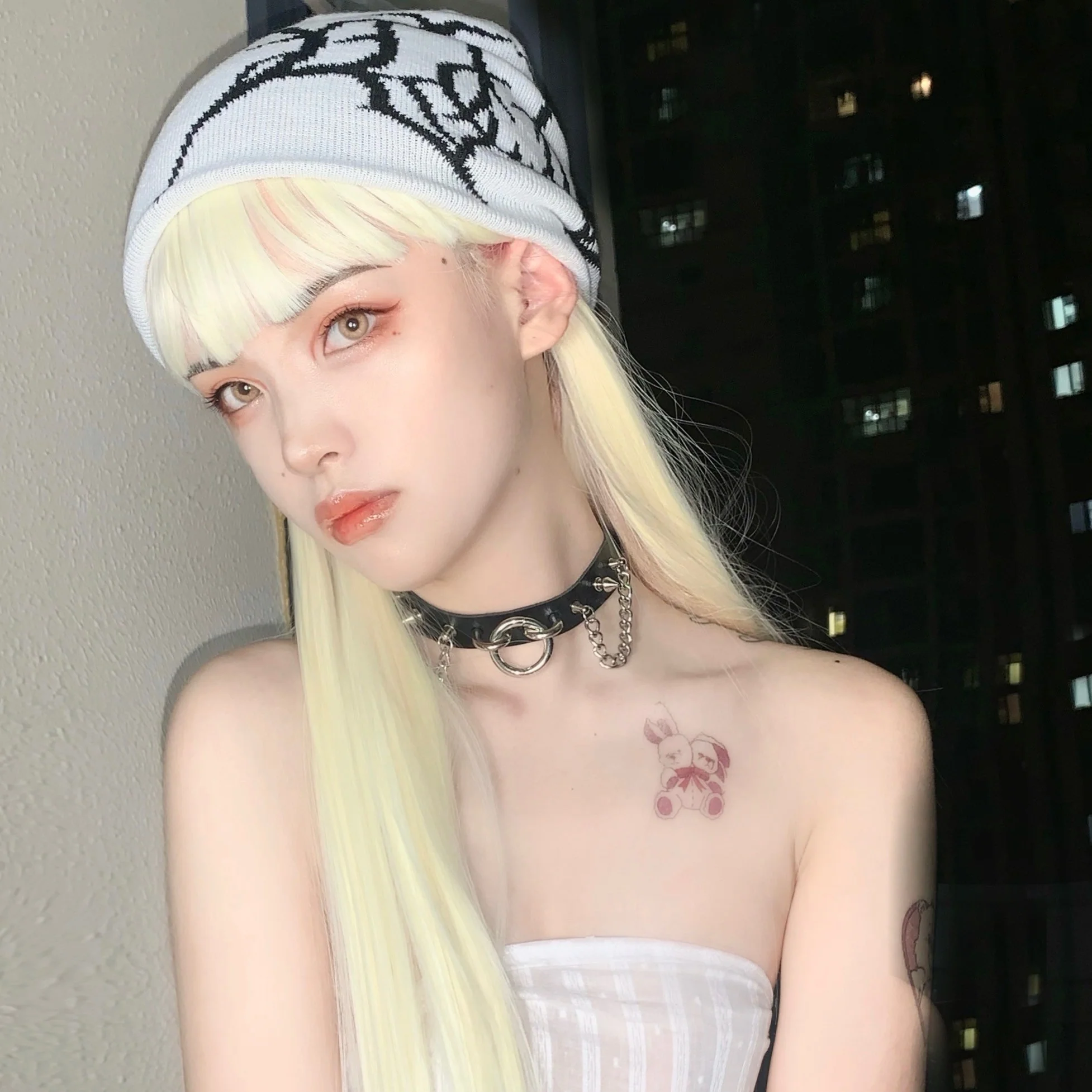 Light blonde long straight hair HA1318 - Image 2
