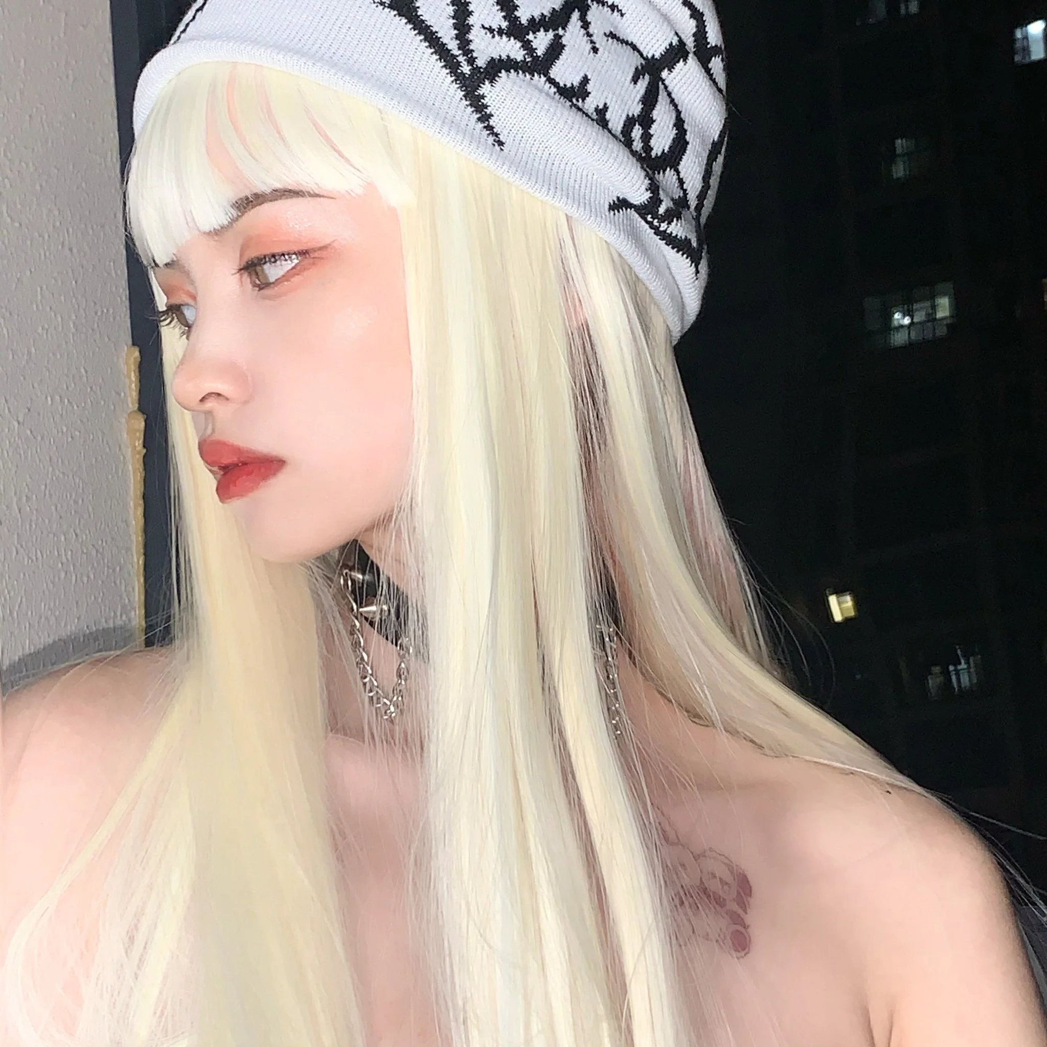 Light blonde long straight hair HA1318 - Image 3