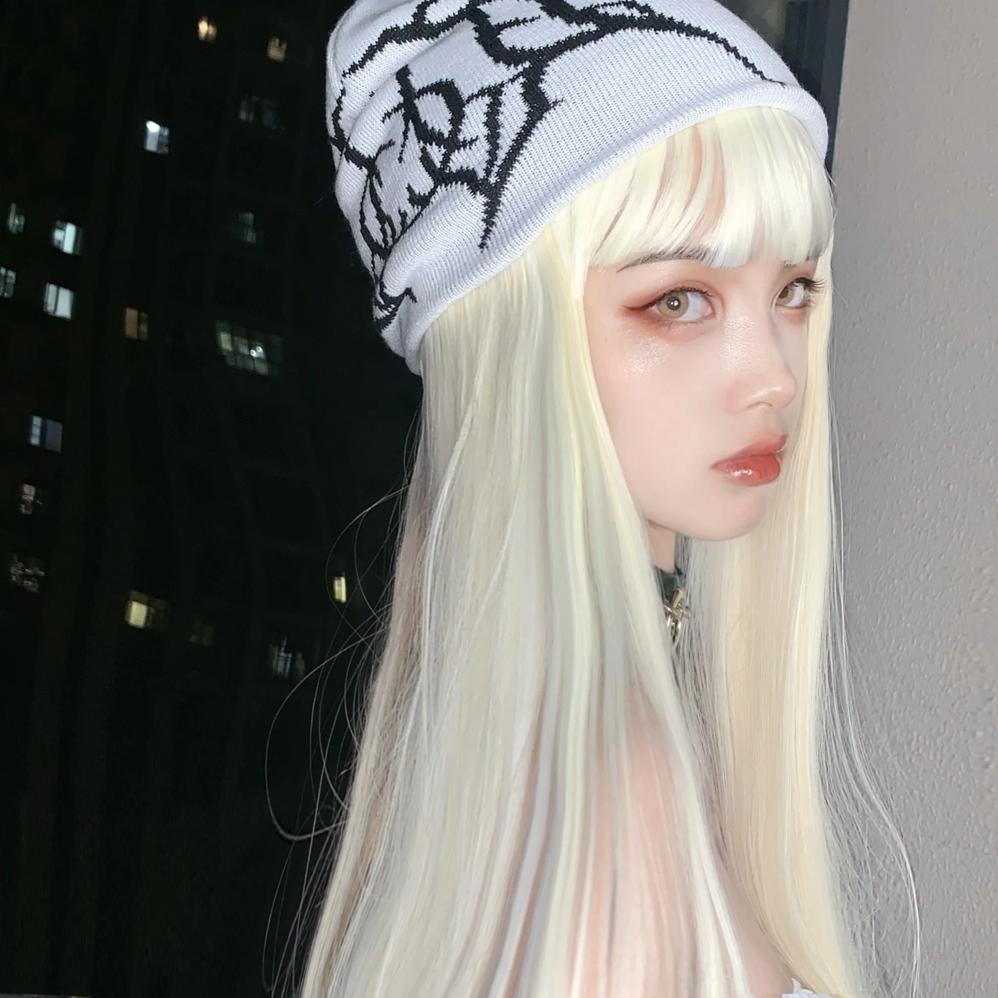 Light blonde long straight hair HA1318 - Image 4