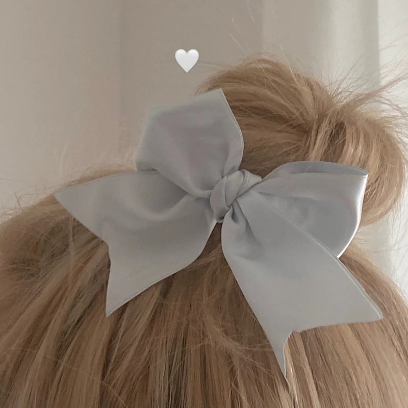 Silk bow hair clip HA2107 - Image 4