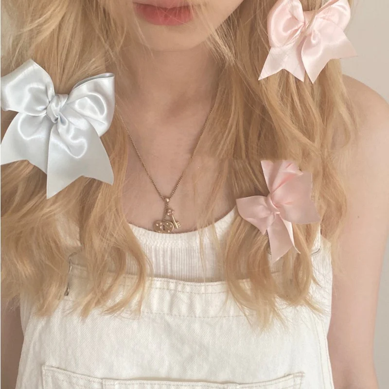 Silk bow hair clip HA2107 - Image 5