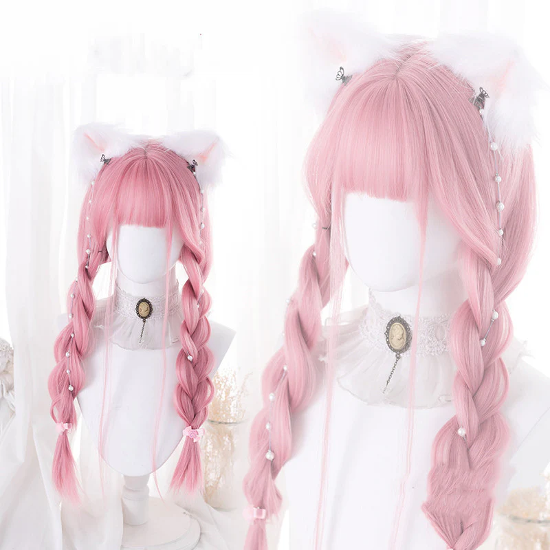 Light pink long straight hair    HA0335 - Image 2